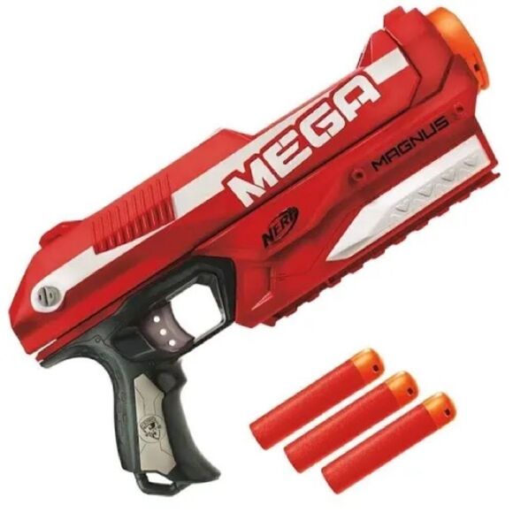 Nerf N-Strike Elite Mega Magnus Blaster EPC Tested Prior to Listing Inc. 3 Ammun - Picture 2 of 6